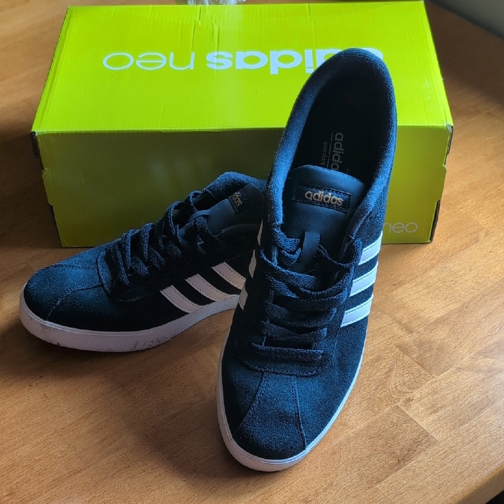 Adidas Neo Navy and White Sneakers